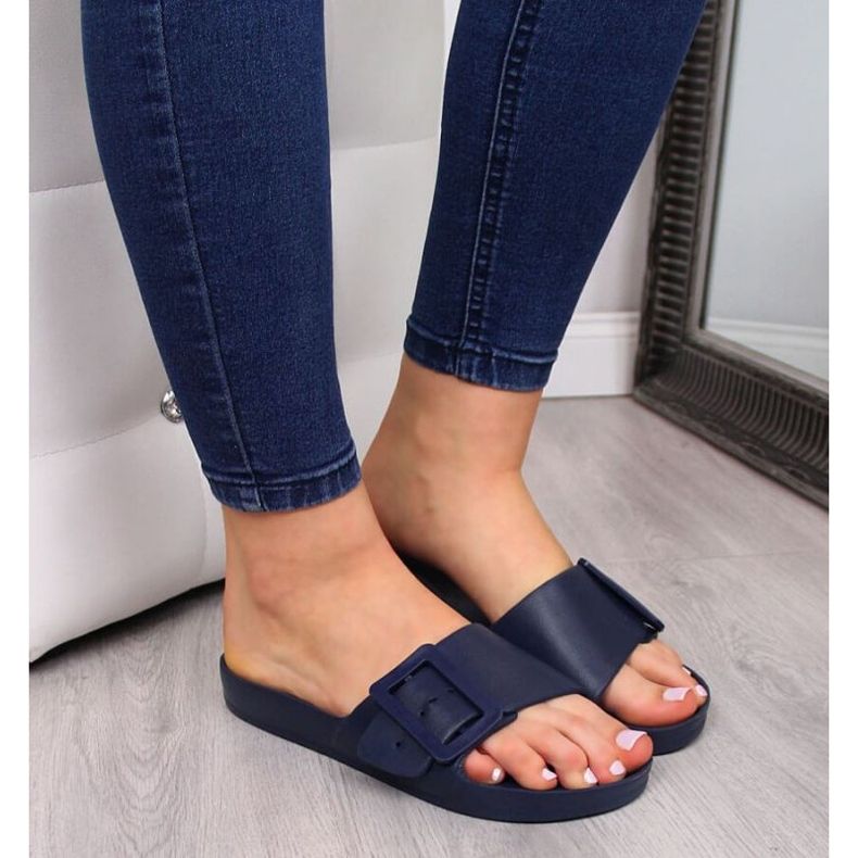 Chaussons de plage Big Star W FF274A388 bleu marine 2