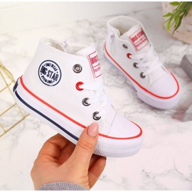 Baskets avec fermeture éclair Big Star Jr HH374083 blanc 1