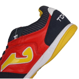 Joma Top Flex 2106 In M TOPW2106IN chaussures de football jaune, rouge oranges et rouges 6