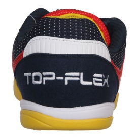 Joma Top Flex 2106 In M TOPW2106IN chaussures de football jaune, rouge oranges et rouges 8