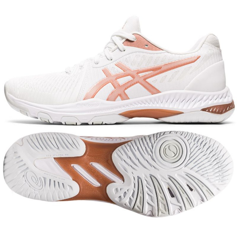 Asics Netburner Ballistic Ff 2 W 1052A033 102 chaussures de volley-ball blanc blanc 1