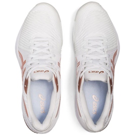 Asics Netburner Ballistic Ff 2 W 1052A033 102 chaussures de volley-ball blanche blanche 2