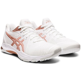 Asics Netburner Ballistic Ff 2 W 1052A033 102 chaussures de volley-ball blanche blanche 4