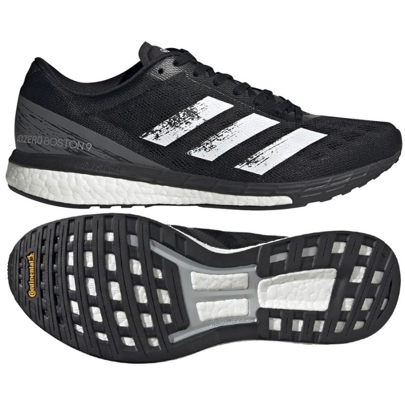 Adidas Adizero Boston 9 M GY6547 chaussures de course blanc noir 1