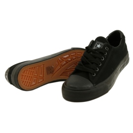 NEWS Baskets à lacets noirs classiques pour femmes 22SP02-4505 le noir 3