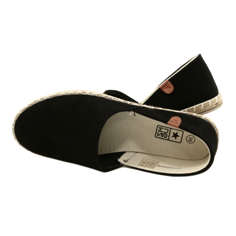 Espadrilles noires pour femme News 20TX022416 le noir 9