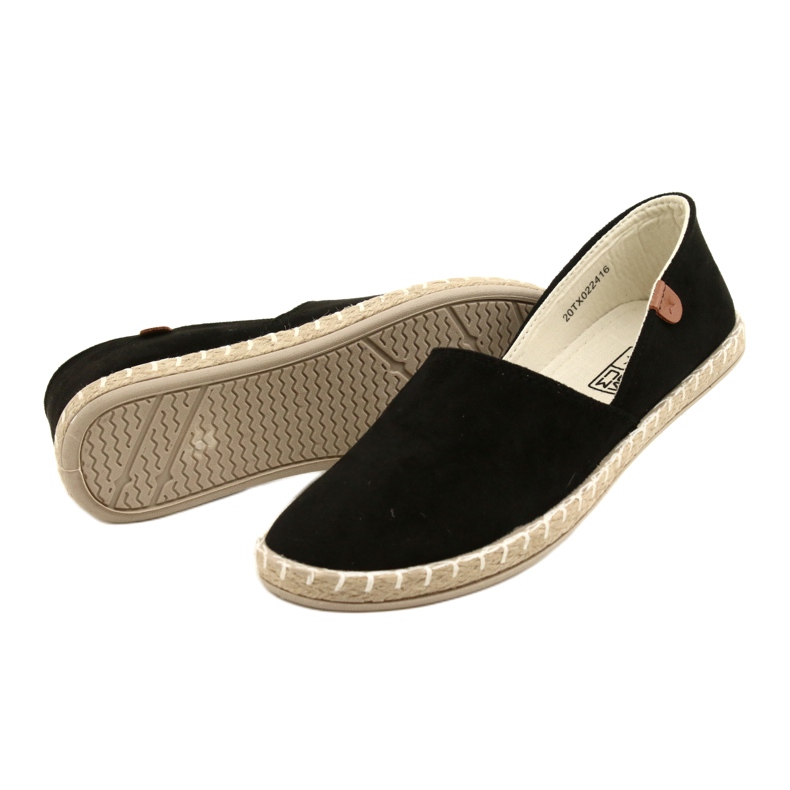 Espadrilles noires pour femme News 20TX022416 le noir 8