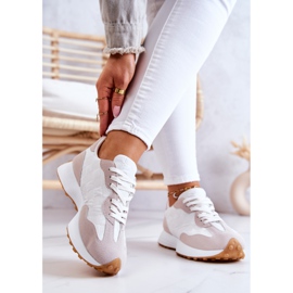 FJ1 Chaussures de sport classiques, nouées blanches et beiges Patrice 2 FJ1 Chaussures de sport classiques, nouées blanches et beiges Patrice 2