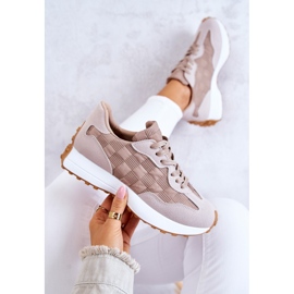 Chaussures Sport Classiques Beige Patrice nouées 1