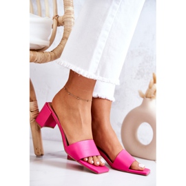 FJ1 Chaussons En Cuir Sur Le Talon Rose Netty 5
