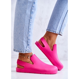 FS1 Sabots Caoutchouc Tendance Fuchsia Meriko rose 1