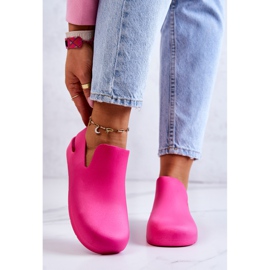 FS1 Sabots Caoutchouc Tendance Fuchsia Meriko rose 2