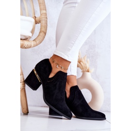 PS1 Santiags Daim Noires Ajourées Valérie 1