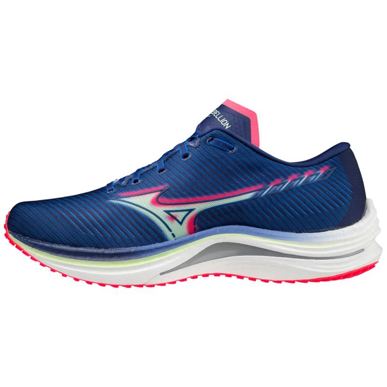 Mizuno Wave Rebellion M J1GC211783 chaussures de course bleu 1