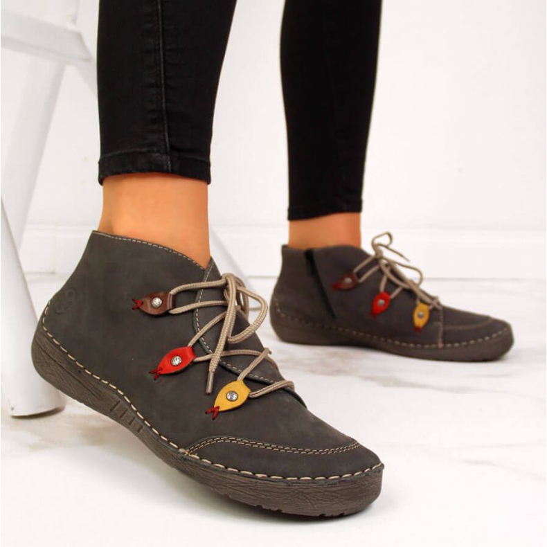 Bottes isolées grises W Rieker 52542-42 2