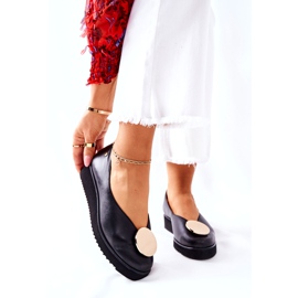 Ballerines Sur La Plateforme Maciejka Noir 5315B-01 4