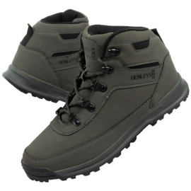 HENLEYS Bottes Travis M 418 Anthracite gris vert 1