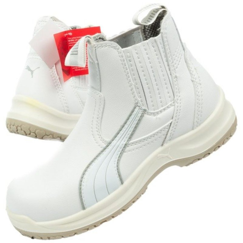 Chaussures de sécurité PUMA Clear Chelsea Mid S2 Src U 63.038.0 blanc 1