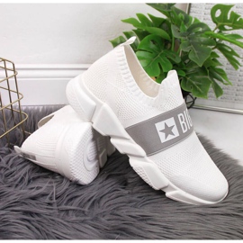 Chaussures de sport à enfiler Big Star W JJ274297 blanc blanche 2