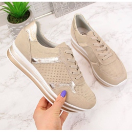 Baskets à plateforme Filippo W PAW214 beige 1