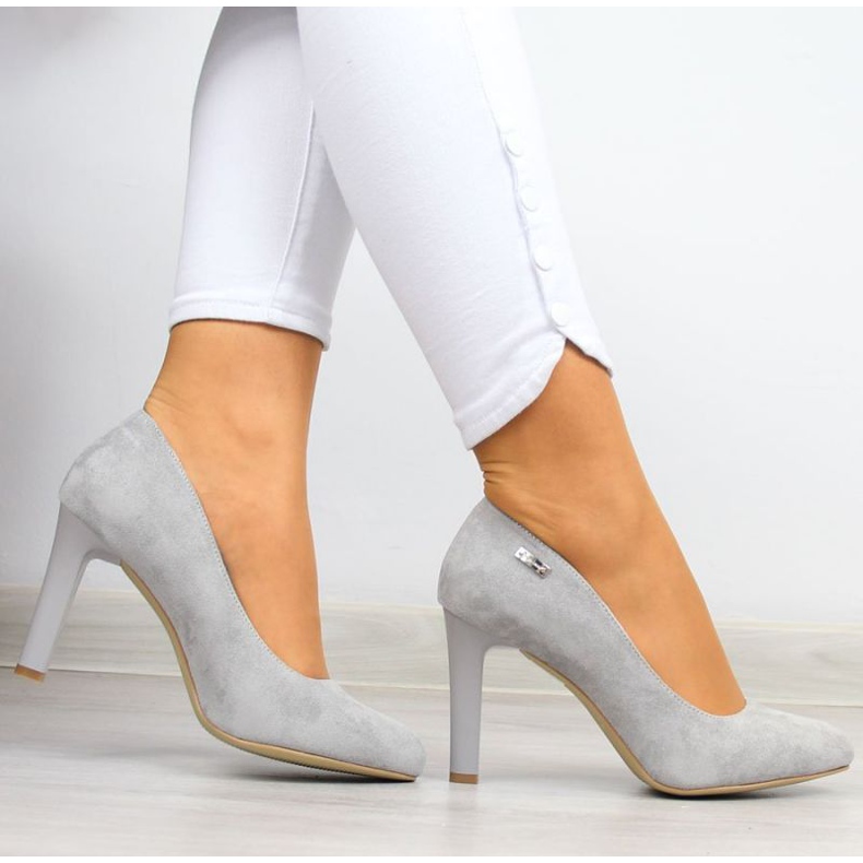 Escarpins sur le poteau Sergio Leone W SK3R gris 2 Escarpins sur le poteau Sergio Leone W SK3R gris 2