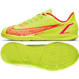 Nike Mercurial Vapor 14 Club Ic Jr CV0826 760 chaussures de football jaune vert 1