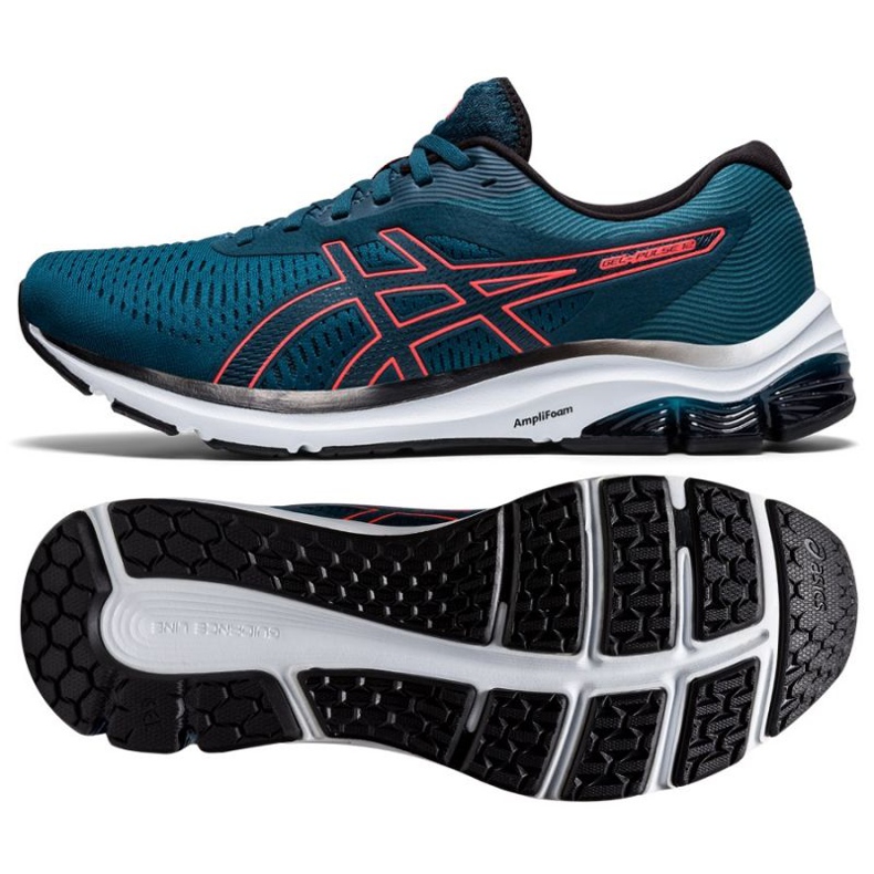 Asics Chaussures de course Ascis GEL-Pulse 12 M 1011A84-401 noir bleu 1