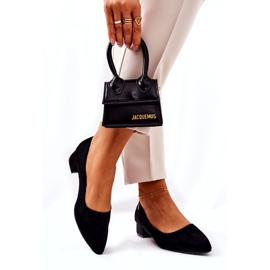 SEA Escarpins Classiques Femme Daim Noir Rheya 1