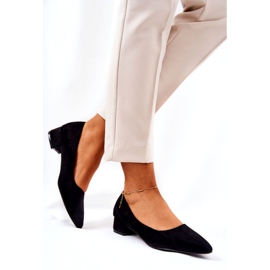 SEA Escarpins Classiques Femme Daim Noir Rheya 4