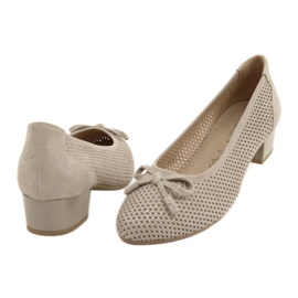 Escarpins femme Caprice 22500-28 beige argent 5