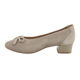 Escarpins femme Caprice 22500-28 beige argent 3