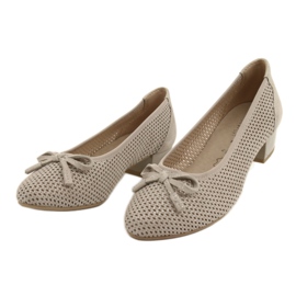 Escarpins femme Caprice 22500-28 beige argent 4