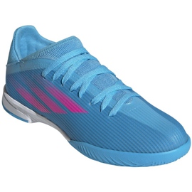 Chaussures Adidas X Speedflow.3 In Jr GW7493 bleu bleu 3
