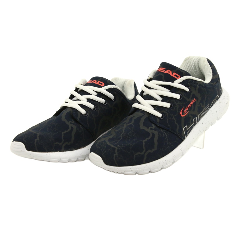 Softshell sport ADI Head 222 bleu marine blanc orange gris 2