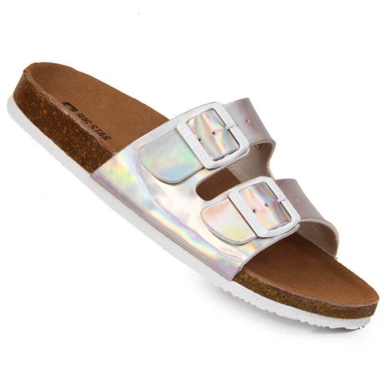 Chaussons à boucles Big Star W HH274895 argent 1 Chaussons à boucles Big Star W HH274895 argent 1