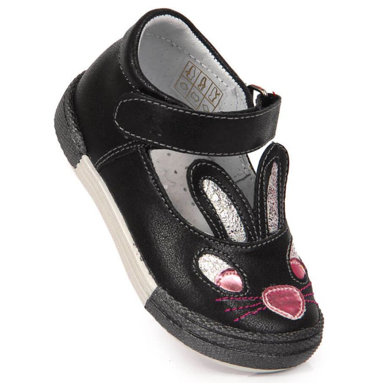 Chaussures velcro pour lapins Kornecki Jr 6480 noir le noir 1