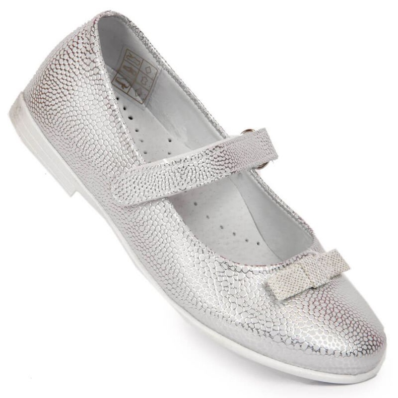 Ballerines de communion Kornecki Jr. 6493 argent 1
