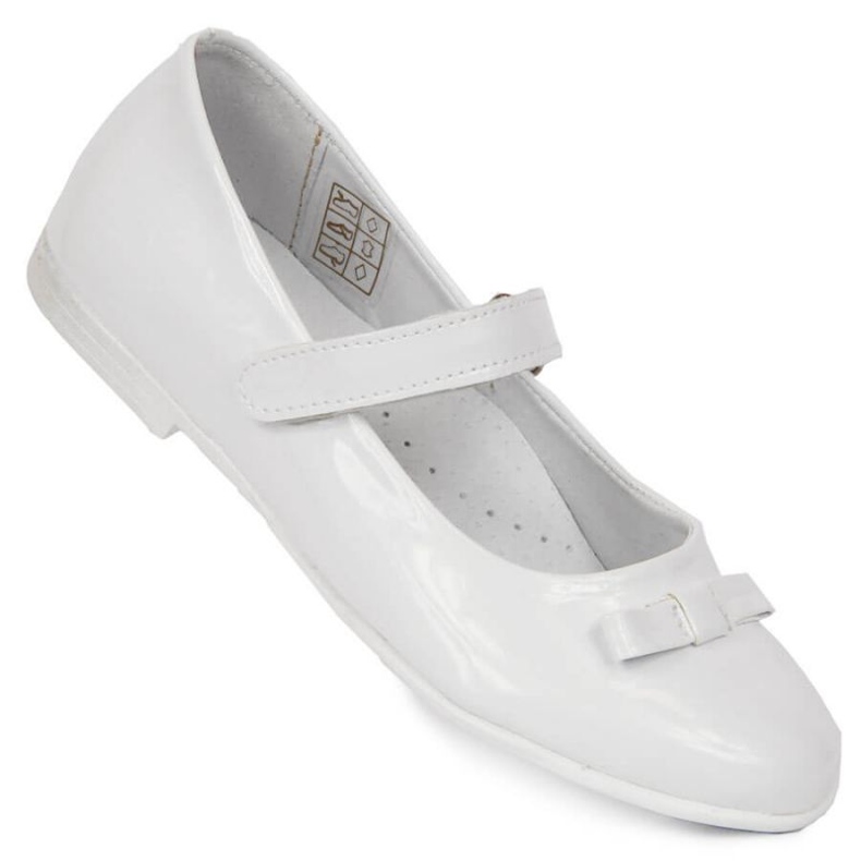 Ballerines de communion Kornecki Jr 6493 blanc blanche 1