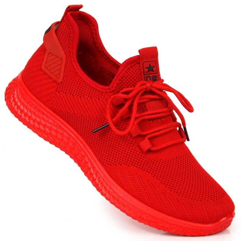 News M EVE268B chaussures de sport rouges 1