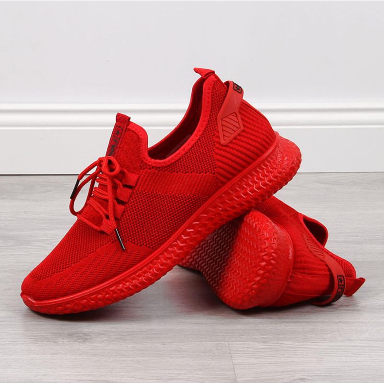 Chaussures de sport textile News M EVE266B rouge 2