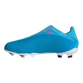 Adidas X Speedflow.3 Ll Fg Jr GW7497 chaussures de football bleu bleu 1