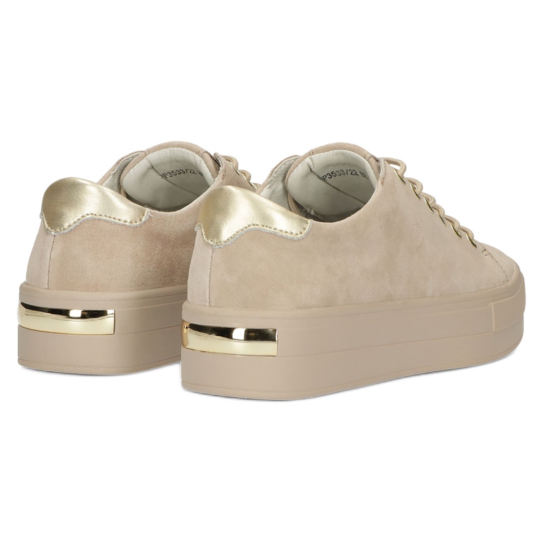 Creepers en cuir beige Filippo DP3533 3