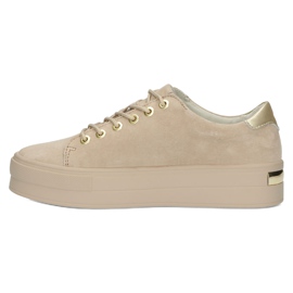 Creepers en cuir beige Filippo DP3533 1