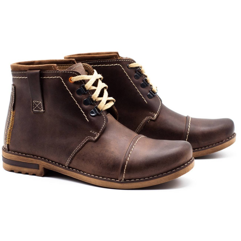 Olivier Bottes d'hiver pour hommes bottes de neige 120 marron brun 2