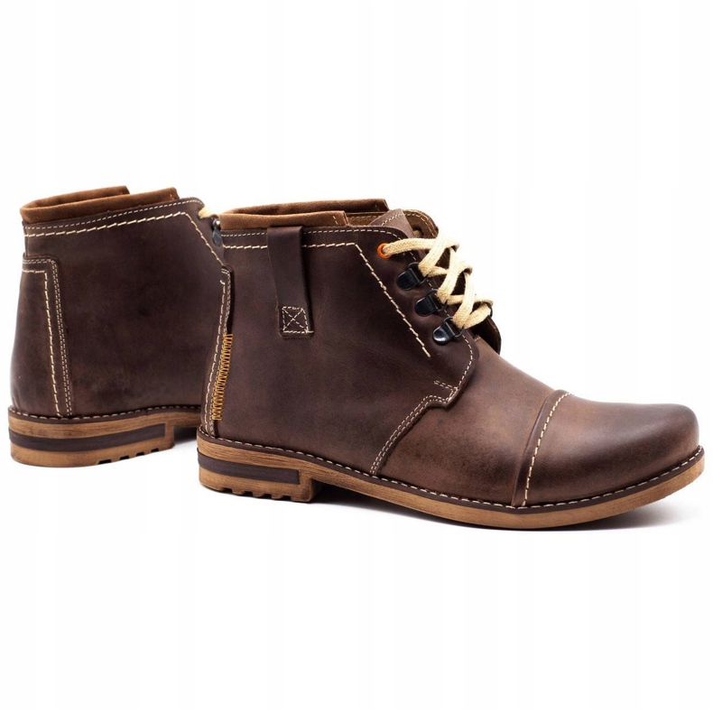 Olivier Bottes d'hiver pour hommes bottes de neige 120 marron brun 3