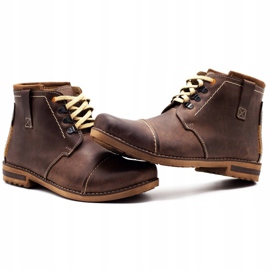 Olivier Bottes d'hiver pour hommes bottes de neige 120 marron brun 4