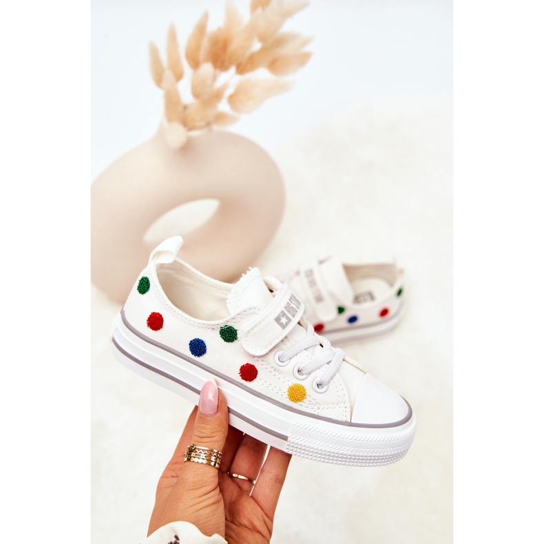 Baskets Enfant Avec Velcro Big Star JJ374053 Blanc 1