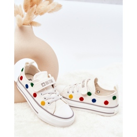 Baskets Enfant Avec Velcro Big Star JJ374053 Blanc blanche 2