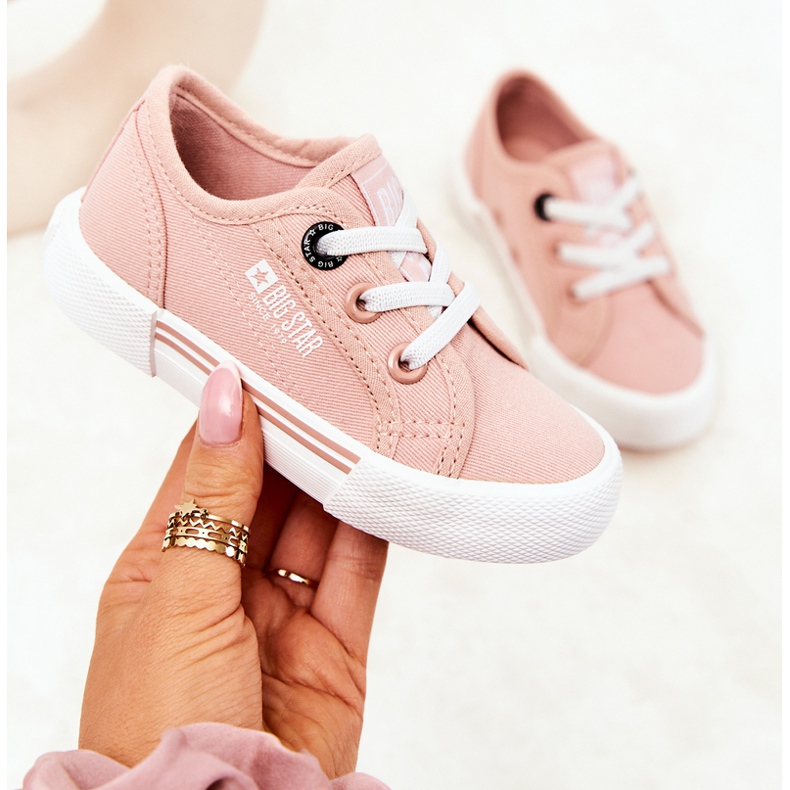 Baskets Slip Big Star JJ374166 Rose clair 2