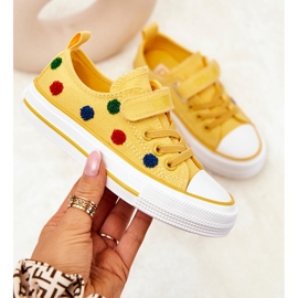 Baskets Enfant Avec Velcro Big Star JJ374056 Jaune 1